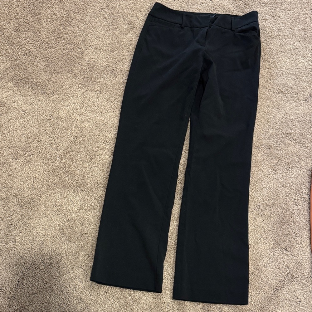 Women's Black Dress Pants - Classic Straight Leg